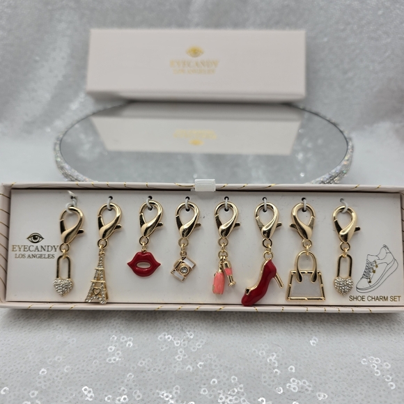 Shoe Charms by Eye Candy Los Angeles 8 Charms Colorful & Bling - Picture 7 of 7